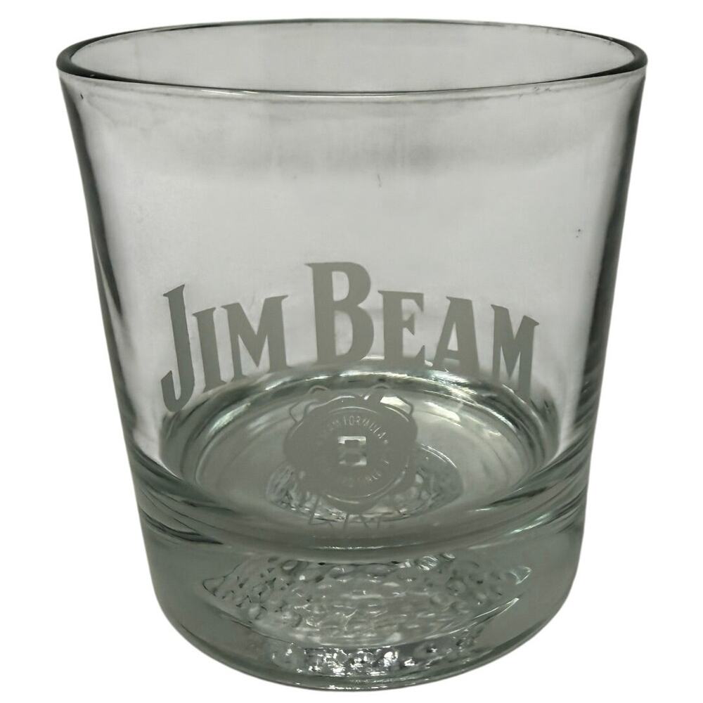 Vintage Jim Beam Golf Ball Lowball Whiskey Glass Barware